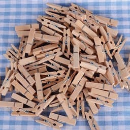 Mini Wasknijpers 100 Stuks - Houten Klemmen - Herbruikbaar - Weerbestendig - Multifunctioneel - Milieuvriendelijk — thumbnail 4