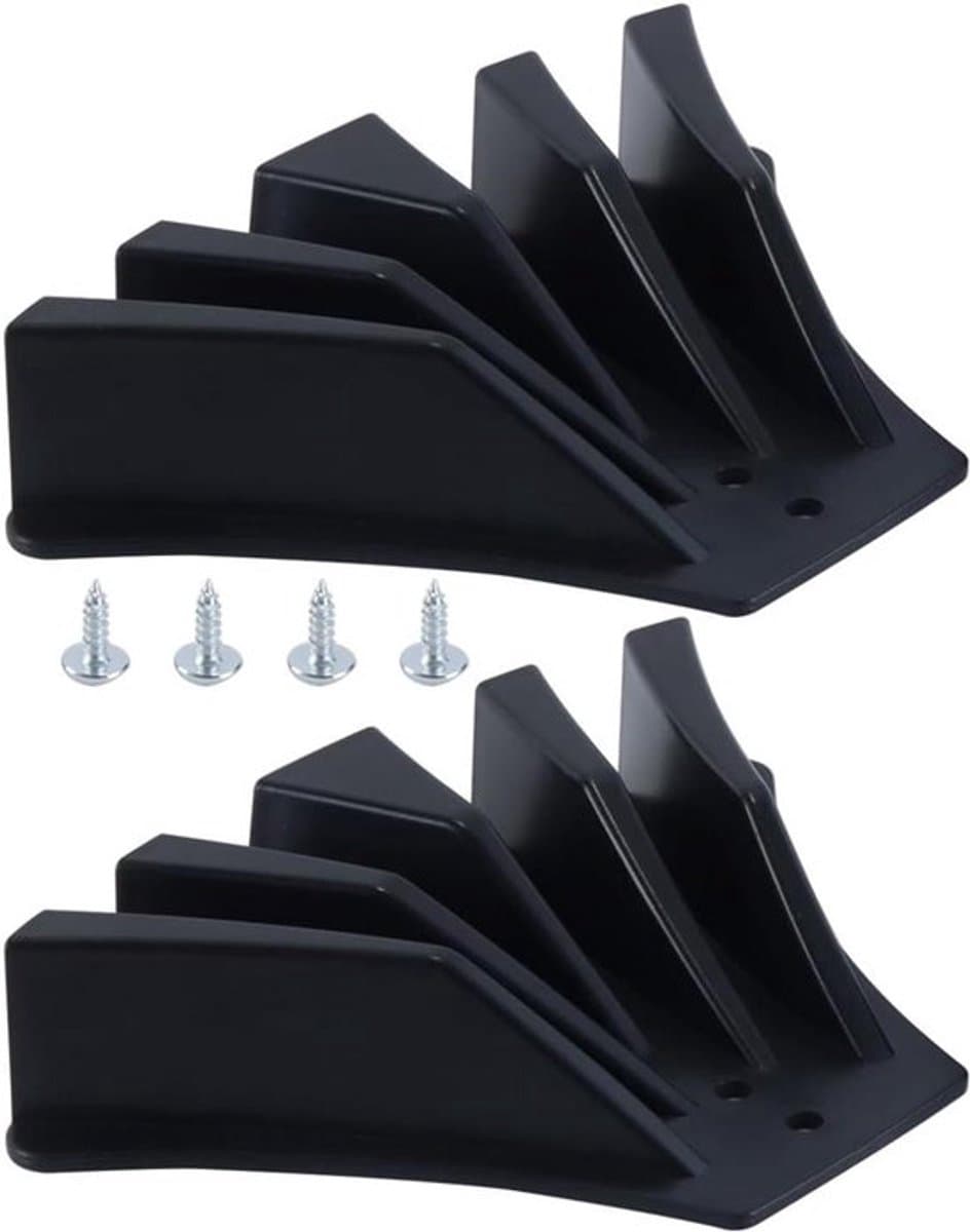 Opruiming: [Hoofdkeyword] - [Keyword 1] - Set van 2 - Zwart - [Keyword 2] - Langdurig gebruik - [Keyword] - Geschikt voor 3"x4" en 3"x2" - Zwart 2 stuks - regenwaterafvoer verlengstuk voor dakgoten — afbeelding 1