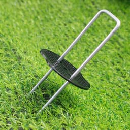 Pack van 50 roestbestendige grondankers voor onkruidbestrijding, gegalvaniseerd staal, 200 mm lang, 40 mm diameter, 2.5 mm dik — thumbnail 3