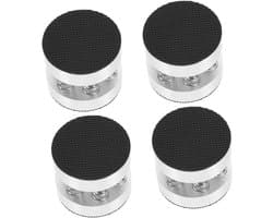 Luidspreker Voetjes - Speaker Dempers - Audio Verbetering - Schokabsorberend - 4 Stuks - Zilver
