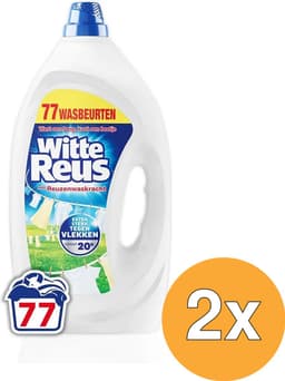 Witte Reus - Wasmiddel Gel 77 Wasbeurten - 2 x 3,465 liter - Voordeelverpakking — thumbnail 1