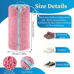 Waszak voor Schoenen voor de Wasmachine, Geschikt voor Sneakers en Sportschoenen, Verkrijgbaar in Meerdere Kleuren, Met Rits en Duurzaam Ontwerp — thumbnail 5