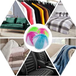 Wasballen Set - Pluizenvanger Wasmachine - Kleding Reinigen - Voorkomt Kleding Knoop - 6 Stuks - N.v.t. — thumbnail 3