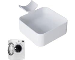 Wasmachine Lekbak - Wateropvangbak - Vloer Beschermen - Lekvrije Aansluiting - 13 x 13 cm - Wit