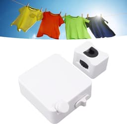 Uittrekbare Waslijn - Waslijn Binnen Buiten - Kleding Drogen - Veilig Intrekmechanisme - 6 Meter - Wit — thumbnail 2