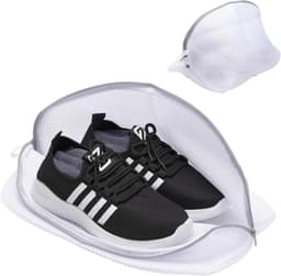 Wasnetjes met ritssluiting - Wit - 30 x 38 cm - Drielaags Waszak met Beschermende Ritssluiting - Voor Schoenen en Gevoelige Kleding — thumbnail 1