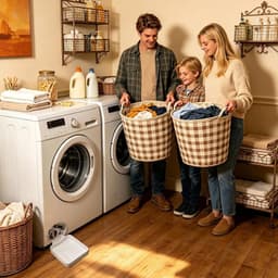 2 stuks Lekbak wasmachine - Afvoerbak voor wasmachine - Lekbak voor Wasmachine en Vaatwasser - Inclusief schoonmaakborstel - Opvangbak - universele wasmachine lekbak - Wasmachine opvangbak - wateropvangbak voor kelder, woning, camper - wit — thumbnail 3
