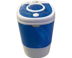 SP® Mini Wasmachine - Camping Wasmachine - Miniwasmachine met Centrifuge - Wit/Blauw - 32cm x 36cm x 37cm