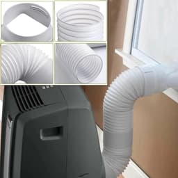 Dailygoods- Afvoerslang Flexibel - Airco Slang - Droger Slang - Ventilatieslang - Ø130mm - 2 Meter - Duurzaam PVC — thumbnail 3
