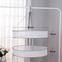Dailygoods- Kruidendroogrek Opvouwbaar - Hangend Droogrek - Dubbellaags - Lichtgewicht Mesh - Ademend Ontwerp - Duurzaam Materiaal — thumbnail 2