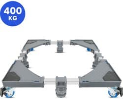 VanDijck Wasmachine Verhoger - 4 Wielen 4 Poten - Verstelbaar 56-91 cm - Max 400 kg