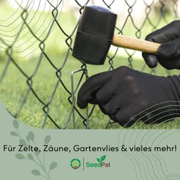 SnelShoppen - 50 Stuks RVS Grondankers/Grondpennen - Roestvrij en Gegalvaniseerd - 150mm x 30mm x Ø 3mm - Ideaal voor Tuin, Camping en Feesten — thumbnail 5