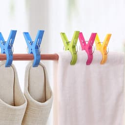 Allecto Plus - 8 Stuks Strandhanddoekclips, Grote Wasknijper Handdoekknijpers - Set van Felgekleurde Plastic Quiltclips voor Ligbedden, Zwembadstoelen - Ideaal voor Wasgoed en Strandaccessoires. — thumbnail 4