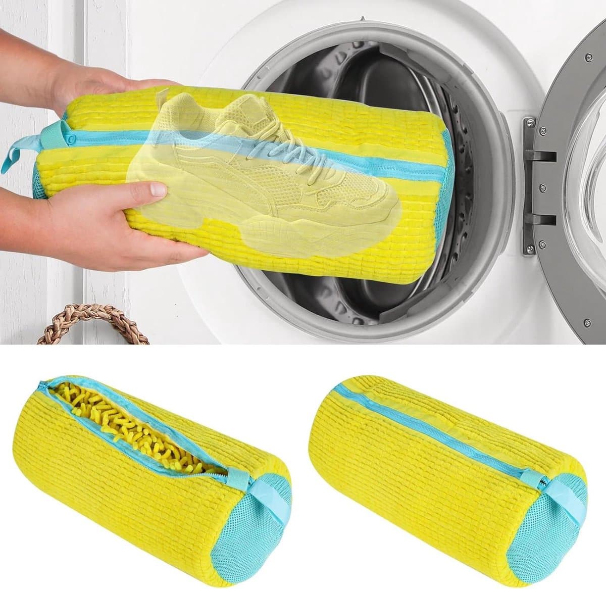 JGS Premium - Schoenen Waszak 2 Stuks voor Sneakers - Dikke Waszak met Ritssluiting - Wasmachine Waszak - Mesh Sneaker Waszak - Schoenwaszak - Shoes Wash Bags — afbeelding 1