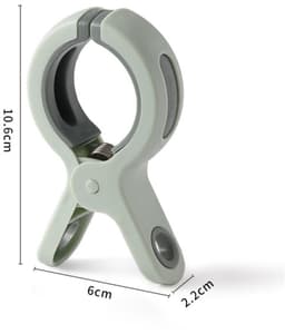 TOVBMUP 6 Stuks Wasknijpers - Strandtuchklammern - 10,6x6x2,2cm - Sterke Terugveerkracht, Stevig en Versterkt Ontwerp - Geschikt voor Badlakens, Strandstoelen en Dagelijkse Was - Kunststof — thumbnail 2