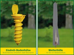 RFWR® Droogmolen Comfort Plus 600 - Hoogte verstelbaar van 140-175 cm, voor 5-6 wasbeurten, met beschermhoes — thumbnail 3