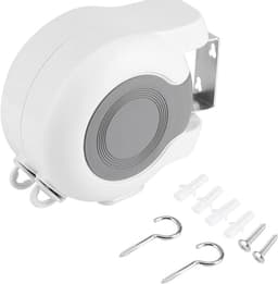 Retractable Clothesline for Clothing Giant Exterior Wall Dryer with 2 Sliding Clotheslines Easy Installation Indoor and Outdoor for Balcony — thumbnail 1