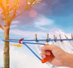 Waslijn Touw 15M - Dikke Kledinglijn voor Buiten — thumbnail 4