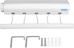 VH Supplies® Wanddroogrek - Hangend Wasrek - Inklapbaar Droogrek - 5 x 3.8 m — thumbnail 1
