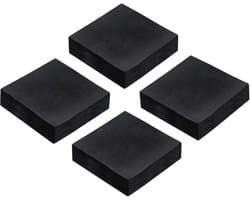 Anti-vibratiematten voor wasmachines en HVAC-apparatuur - 4 stuks rubberen pads, 50 mm, geluidsabsorberend