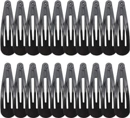 20x Grote Zwarte Metalen Haarspeldjes 6,9 cm Anti-Slip — thumbnail 1