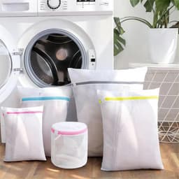 IMPERATORIS® Waszakjes voor Wasmachine - Bescherming voor Fijne Was en Schoenen - Mesh Wasnet met Rits - Voorkomt Slijtage - Set van 7 - Rosé - 40 x 50 cm — thumbnail 2