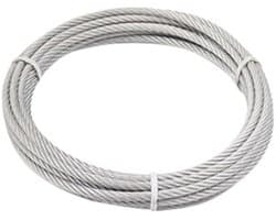 50 meter 1mm staaldraadkabel, spanstaaldraadkabel, gebruikt voor lichte ophangingsapparatuur en waslijnen.