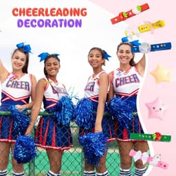 50 Stuks Cheer Spirit Clips met Houten Wasknijpers en Decoratieve Ornamenten voor Cheerleaders — thumbnail 5