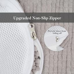 Herbruikbare schoenentas voor 4Pcs wasmachine en droger 2025 nieuw 360 sneakers en sneakers waszak (grijs) — thumbnail 2