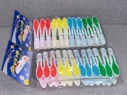 Wasknijpermandje - Wasknijpermand - met 24 Knijpers – Wasknijper - Taupe — thumbnail 2