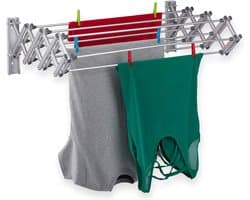 Equivera Wanddroogrek - Wanddroogrek Inklapbaar - Droogrek - Wand Droogrek - Wasrek Hangend - Schuifbaar