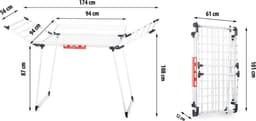 Droogrek - staand - opvouwbaar - 22 meter — thumbnail 5