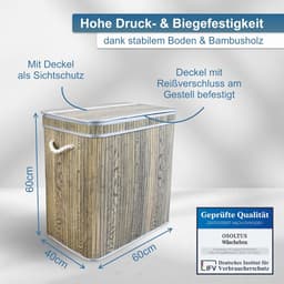Wasmand 3 Vakken - Wassorteerder - Wasmand 3 Vakken Wassorteerder - Wassorteerder 3 Vakken - Wasmand Vakken — thumbnail 2