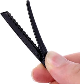 10x Zwarte Metalen Alligator Clips voor Haarspeldjes en Strikken DIY 5.5 cm — thumbnail 4