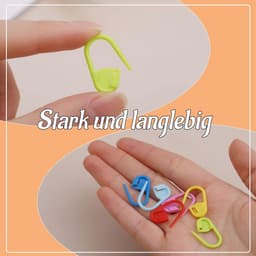 300 Stekenmarkeerclips Set - 15 Kleuren Brei Clips & Stompe Naalden met Opbergdoos — thumbnail 5