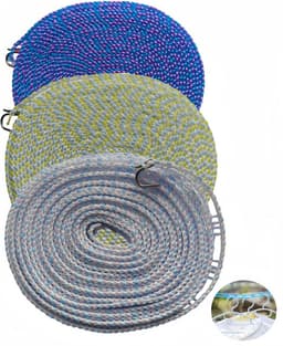 3-Pack Intrekbare Waslijn 8 Meter - Winddicht en Antislip voor Binnen en Buiten — thumbnail 1