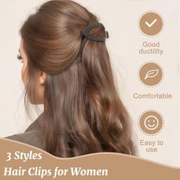 8x Grote Platte Haarspelden voor Dames – Antislip Eendensnavel Clips — thumbnail 2