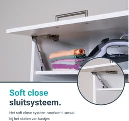 Washcab® Wasmachine Kast - Droger Verhoger - Wasmachine Ombouw - Droger op wasmachine Wit - Stack Set 2 - 5 jaar garantie — thumbnail 5