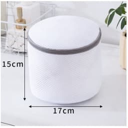 3 stuks - waszakken - bh-waszakje - mesh waszakken - wasmachine zakken - 15*17cm - Wit - Waszakken van mesh - Waszakken voor bh's - Ondergoed - Lingerie - Waszakken voor delicate kleding — thumbnail 5