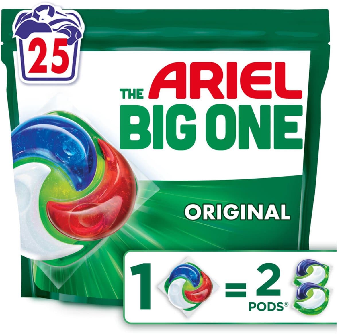 Ariel 3in1 Wasmiddel Pods The Big One Original - 25 wasbeurten — afbeelding 1