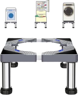NBAP® Wasmachine Verhoger - Ombouw - Kast - Grijs en Zilver — thumbnail 1
