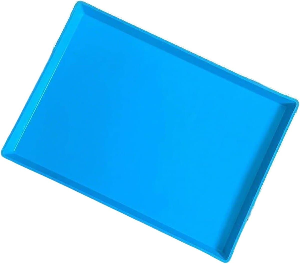 Grote Lekbak Kunststof - Waterdichte Opvangbak - Apparaten Beschermen - Hoge Drukbestendigheid - 74x50x3cm - Blauw — afbeelding 1