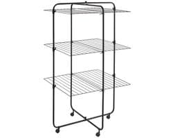 Tomado-Metaltex Dijon Onyx Droogtoren 33 M Drooglengte Zwart — afbeelding 1