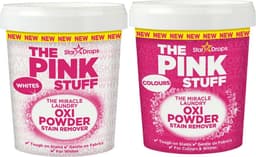 Combinatieset: The Pink Stuff - Vlekverwijderaar voor gekleurde- en witte was + Vlekverwijderaar voor witte was — thumbnail 1