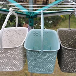 Goodivery ® Kleurrijke Peg Basket Voor Wasgoed - Handige Opbergoplossing Met Hanger En Haak — thumbnail 5