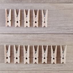 Dailygoods- Wasknijper 100 Stuks - Houten Wasknijpers - Roestvrij Stalen Veerdraad - Ambachten - Geschenken - Duurzaam Gebruik - Houten Clips — thumbnail 4