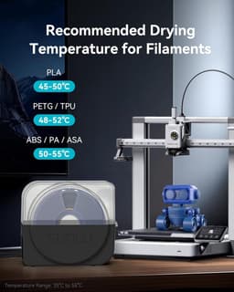 Filament Droogbox - Vochtvrije Droger - 3D Print Kwaliteit - Geïntegreerde Ventilator - 10.5 x 28 x 25.1 cm - Zwart — thumbnail 4