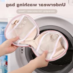 3 Stuks Waszakken met Ritssluiting voor Beha's, Ondergoed en Sokken - Vormbestendig Ontwerp voor Bescherming en Onderhoud tijdens het Wassen — thumbnail 5