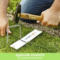 Set van 50 Grondankers voor Tuin en Camping, Sterke Stalen Tentpinnen, Antiroest Haken voor Worteldoek en Tuinfleece — thumbnail 3