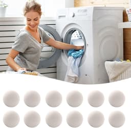 Allecto - Droogballen - Natuurlijke Wol - Verkleint Droogtijd - Droogballen voor Wasdroger - Duurzaam en Gezond - Geschikt voor Alle Was — thumbnail 1
